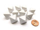Chessex Opaque Polyhedral Bag of 10 Blank White 15mm D8 Chessex Dice