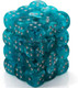 Chessex DND Dice Set-Chessex D&D Dice-12mm Cirrus Aqua and Silver Plastic Polyhedral Dice Set-Dungeons and Dragons Dice Includes 36 Dice – D6 (CHX27865)