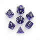 Chessex DND Dice Set-Chessex D&D Dice-16mm Translucent Purple and White Plastic Polyhedral Dice Set-Dungeons and Dragons Dice Includes 7 Dice - D4 D6 D8 D10 D12 D20 D% (CHX23077)