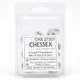 Chessex Frosted: Poly D10 Clear/Black (10)