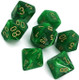 Chessex CHX27435 Dice-Vortex Green/Gold Set