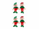 Christmas House Christmas House 4 Pack Plush Elves 9 Inch
