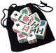 Cyber-Deals White Poker Dice ( 2020 Design) with Black Velvet Storage Pouch (Set of 10)