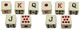 Cyber-Deals Set of 5 Spanish Poker Dice (Ivory) Cubilete Dados Cubanos