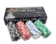 DA VINCI 100 11.5 Gram Poker Chips in Las Vegas Box (Dice Striped)