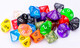 Easy Roller Dice Co. 25 Count Assorted Pack of 10 Sided Dice - Multi Colored Assortment of D10 Polyhedral Dice