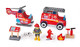 Hape Fire Station Playset Wooden Dollhouse Kid’s Toy Stimulates Key Motor Skills and Promotes Team Play