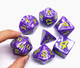 HD Dice- DND Polyhedral Dice Set 25mm Giant Dice for Dungeons and Dragons D&D Pathfinder RPG MTG Role Playing Dice with Dice Bag (Purple)