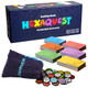 Hexaquest: The Strategic Trivia Board Game – 1500 Questions 6 Categories 65 Hexagon Tiles Premium Bag – Fun Quick to Learn Perfect for Game Nights Families & Parties