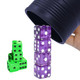 HIOHWEFH Dice Stacking Cup(Blue) Set with 4 Pcs 19mm(Purple) and 5 Pcs 18mm(Green) Standard 6 Sided Dices with Storage Bag-Magic Tricks Instruction