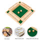 HOTBEST Shut The Box Dice Game Wooden Board Table Math Game 2-4 Player Family Classics Tabletop Version Games with Instruction for Adults and Kids for Classroom Home Party or Pub (Green)