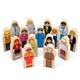 Imagination Generation Little Professionals Wooden Character Set - Cute Wood Block People Toys for Kids & Toddlers - Open Ended STEM Pretend Play & Educational Games for Children Boys & Girls (15-Pieces)