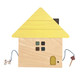 kiko+ gg Tsumiki House-Shaped Wooden Building Block Set
