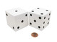 Koplow Games White Opaque Foam Die with Black Dots D6 50mm (2in) Pack of 1 Die Koplow Games