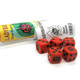 Koplow Games Ladybug Dice Game Red Opaque Dice with Black Pips D6 16mm (5/8in)