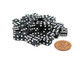 Koplow Games Set of 50 8mm Six-Sided D6 Small Square-Edge Dice - Black with White Pips