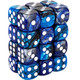 LAMJAM 24 Pieces 16mm Marble 6 Sided Dice Round Corner D6 Dice Set Card Game Dice for MTG DND Tenzi Farkle Yahtzee Bunco or Math Learning