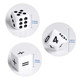 Lohoee 60Pcs Teaching Dice Acrylic Material 16mm Math Dice Games for Kids 8-12 for Teaching Classroom Supplies (Include Math OperationNumber and Dot Dice)