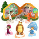 LUPPA LUPPA Masha and The Bear Toys Playset: 13 Figures with Tin Box of The Bear´s House I Masha and The Bear I Figures and Dolls of TV Programs I Toys for Girls