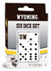 Masterpieces Game Day - NCAA Wyoming Cowboys - 6 Piece Team Logo Dice Set - D6 Standard Size