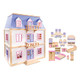 Melissa & Doug Wooden Multi-Level Dollhouse Wooden Multi-Story Pretend Play Dollhouse for Kids
