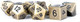 Metallic Dice Games Metal Dice Polyhedral Set of 7 die (7) Antique Gold