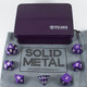 Paladin Roleplaying Purple Metal Dice - Full Polyhedral Set - in Presentation Case