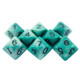Paladin Roleplaying Teal and Blue Dice - 8 D10 Set - 'Ocean Spray'