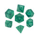 Paladin Roleplaying Starfarer Sci-Fi RPG Dice - 'Pulsar' - Green with White Swirls