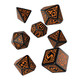 Q Workshop Pathfinder Hell's Vengeance RPG Ornamented Dice Set 7 Polyhedral PiecesSPAT69QWP