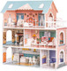 ROBUD Wooden Dollhouse for Kids Girls Toy for 3 4 5 6 Years Old with Furniture