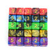 Smartdealspro D6 Six Sides 16mm Two Color Dice for DND MTG PRG Wow Table Game (Color 2)