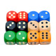 Smartdealspro Set of 5 Random Color Large 1 1/5" Round Edge Wooden Dice (5 Colors with dots)