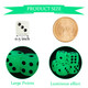 Sumind 54 Pieces Glow in The Dark Dice 6 Sided Dice with Black Velvet Pouches for Table Board Games Party Favors Toy s