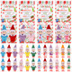 Syhood 24 Christmas Plush Doll Set 24 Pcs Mini Baby Twins Dolls and 24 Pcs Xmas Cards Christmas Mini Novelty Toy Accessories for Christmas Theme for a Family Holiday Year Decor