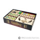 The Broken Token Game Organizer Compatible with The Castles of Burgundy - Wooden Game Organizing Box with Multiple Trays