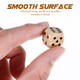 Toddmomy Wooden 6 Sided Dice Game Dice 10Pcs Wooden Dice 16mm Dice with Numbers 1-6 Dice Set Party Favors for Table Games