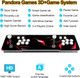 TOJASDN 【 35000 Games in 1 】 70S Pandoras Box Arcade Game Console Retro Game Machine for Home PC & TV 2-4 Players 1280X720 3D Games Search/Hide/Save/Load/Pause Games Favorite ListDouble Stick
