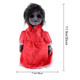 TOYANDONA Halloween Creepy Dolls Voice-Activated Glowing Walking Doll Scene Layout Props - Red