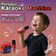 Gffoihsx Mini Karaoke Machine for Kids Birthday s 4 5 6 7 8 9 10 11 12 Year Old Girl Boy Singing Electronic Toys Bluetooth Speaker with 2 Wireless Mics Fun Voice and LED Lights Christmas Party