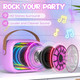 Okeyfunz Karaoke Machine for Kids Adults Portable Mini Karaoke Speaker with 2 Wireless Microphones Stereo Sound and Colorful Lights Toys Birthday s for Girls 4 5 6 7 8 9 10 12+ Years Old Toddler