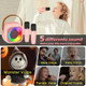 Smopet Mini Karaoke Machine for Kids Girls Kids Karaoke Machine with 2 Wireless Microphones and LED Lights Toys for Christmas Birthday Party s for 4 5 6 7 8 9 10 11 12 Years