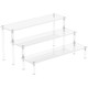 Acrylic Display Risers, 3 Tier Perfume Organizer Stand, Clear Cupcake Stand Holder, Large Shelf Risers for Figures, Dessert Shelves for Party, Display Shelf for Decoration and Organizer