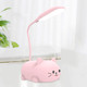 Hoghaki Cute Kids Desk Lamp LED Desk Lamp for Kids Cute Cat Lamp Desk Accessories Flexible Gooseneck Eye-Care Cartoons Small Desk Lamp Girls USB Charging