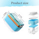 LELEMON Soap Dish with Drain Multifunctional Soap Dish Soap Cleaning Storage 3 in 1 Foaming Box for Home Bathroom Kitchen Keep Soap Dry&Easy to Clean Blue