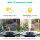 Mademax 1W Solar Bird Bath Fountain Pump Solar Fountain Free Standing Floating Solar Powered Water Fountain Pump for Bird Bath Garden Pond Pool Outdoor