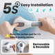 TAILI Grab Bars for Bathtubs and Showers 2 Pack Suction Grab Bar Heavy Duty Shower Handle Removable Bath Handrails for Seniors and Elderly Bathroom Safety Grip No Drilling Waterproof Grey