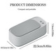 Break The Waves Ultrasonic Jewelry Cleaner 3 Modes Portable Cleaner48KHz 20oz(600ml) for Eye Glasses Ring Earring Necklaces Watch Strap Makeup Brush Professional Sonic Cleaner with One-Touch Operation Grey
