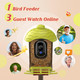 AiPoaaol Smart Bird Feeder with Camera Outdoor: 2K Wild Bird Watching Video Cam - Unique Gifts for Nature Lover - Birds House Window at Garden IP66 Solar Charged & Squirrel-Proof Alarm