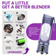 Undoria Portable Blender Cordless for Shakes and Smoothies12 Blades USB Rechargeable Small Blender16 oz Personal for Ice and Frozen Fruit Compact and Easy to Clean Ideal for Home and Travel (Purple)